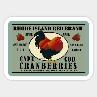 RI Red Cranberries Co. Sticker